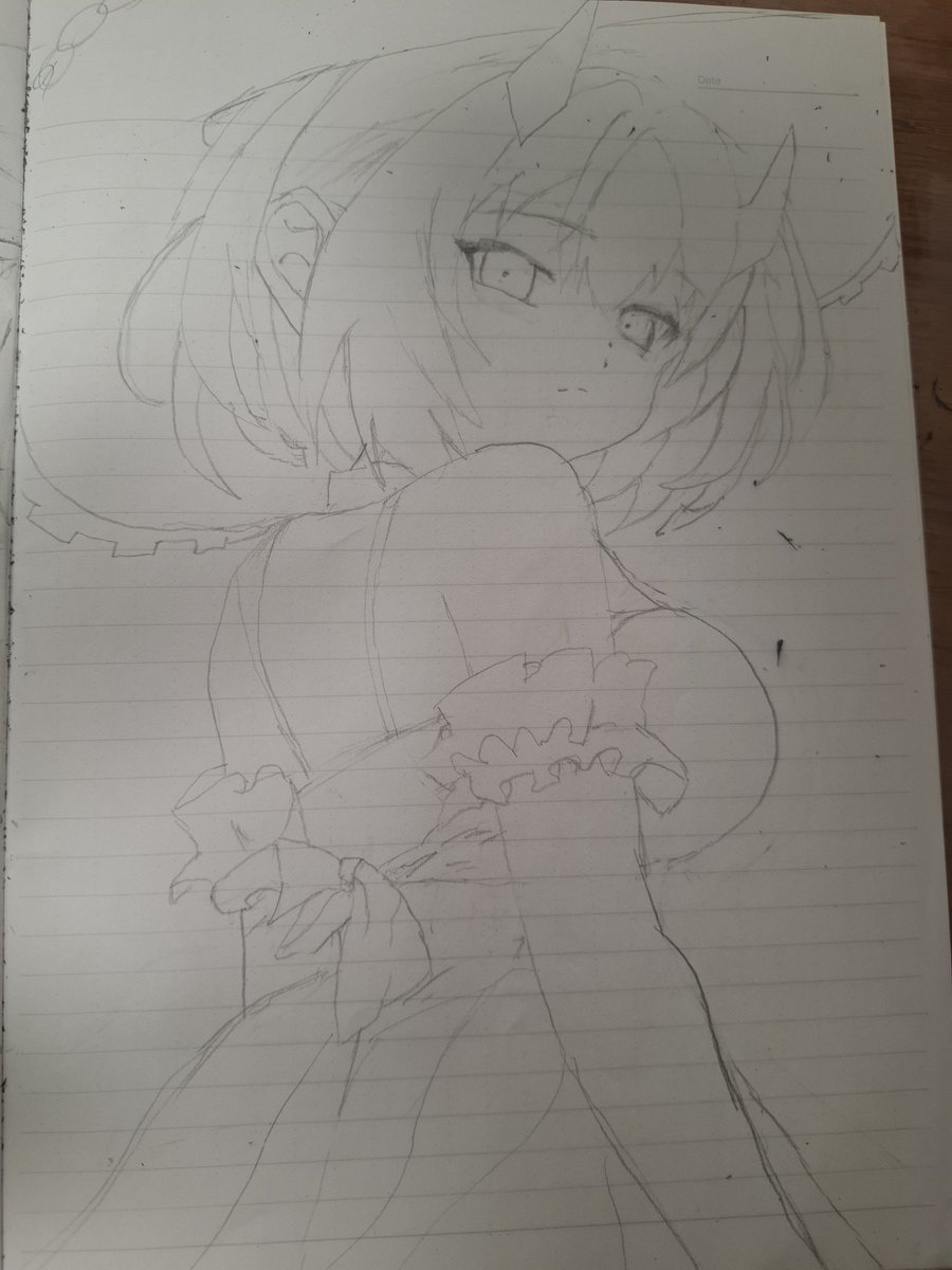 nonderibot's tweet photo. 絵を描く時にアナログで描いたラフたち https://t.co/yK8eOWidbF