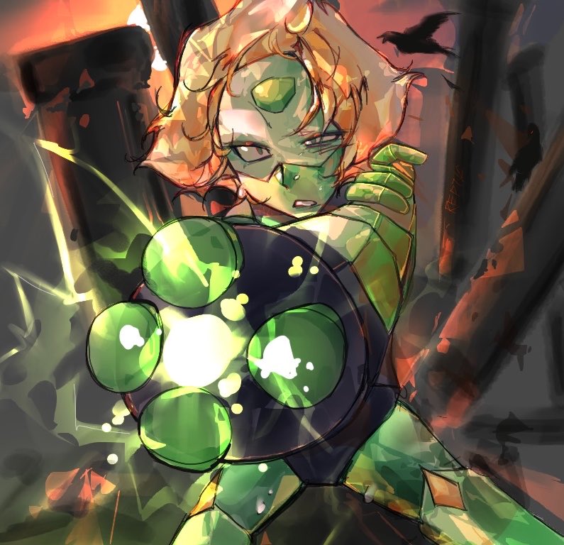 reptilerelic's tweet photo. “firing.” #peridot #stevenuniverse https://t.co/hnq4ITLnsh