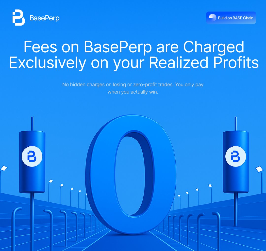BasePerpApp's tweet photo. 👀 Traders pay up to $1,000,000 in fees with $1B in daily trading volume on Base!

BUT: Your interests should be aligned with your interests

📊 Fees on BasePerp are charged exclusively on your realized profits

You only pay when you actually win https://t.co/x1RuaRUtPw
