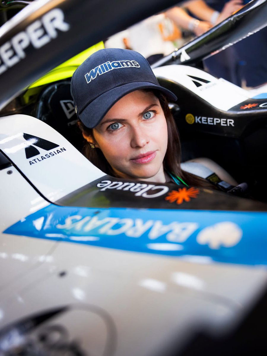 Alexandra Daddario — Williams F1 photos (Sept. 14, 2026)