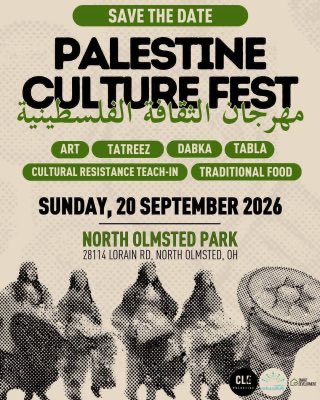 gbtfund's tweet photo. Palestinian Culture Fest is this Sunday from 1-6pm. If you’re in the Cleveland area, stop by! 🇵🇸 https://t.co/D2oZCdhUBy