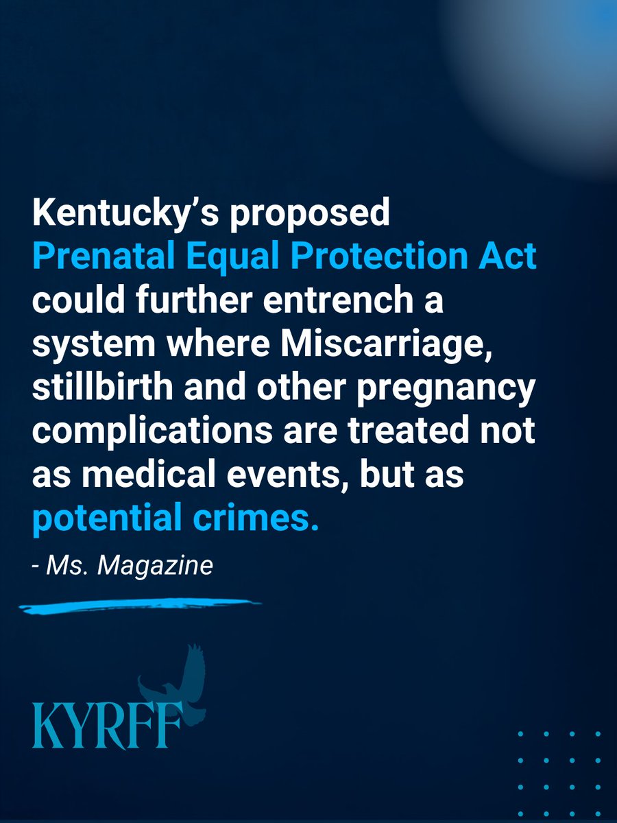 KY_RFF's tweet photo. When Kentucky patients faced criminal scrutiny over pregnancy outcomes, the response was a campaign to set the record straight. Ms. Magazine covered how KYRFF is pushing back. Read it: https://t.co/hzLvWAma3E https://t.co/i7W6q4uuS3