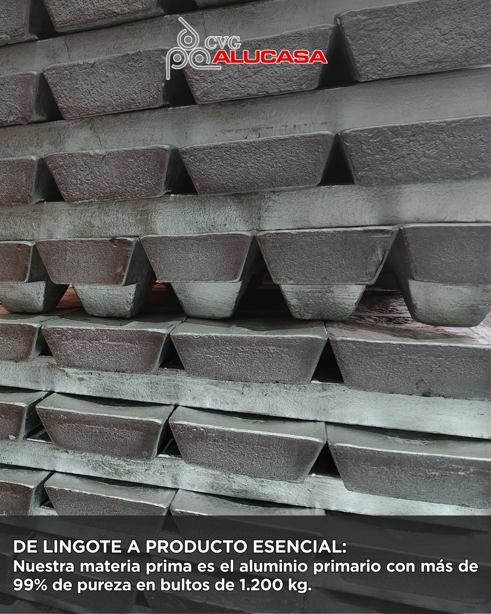 alucasa_CVG's tweet photo. Al transformar el aluminio primario en productos laminados y de valor agregado con manufactura 100 % venezolana, consolidamos la soberanía industrial y dinamizamos el aparato económico del país. 🇻🇪⚙️🏭 https://t.co/VukNe9Evtu