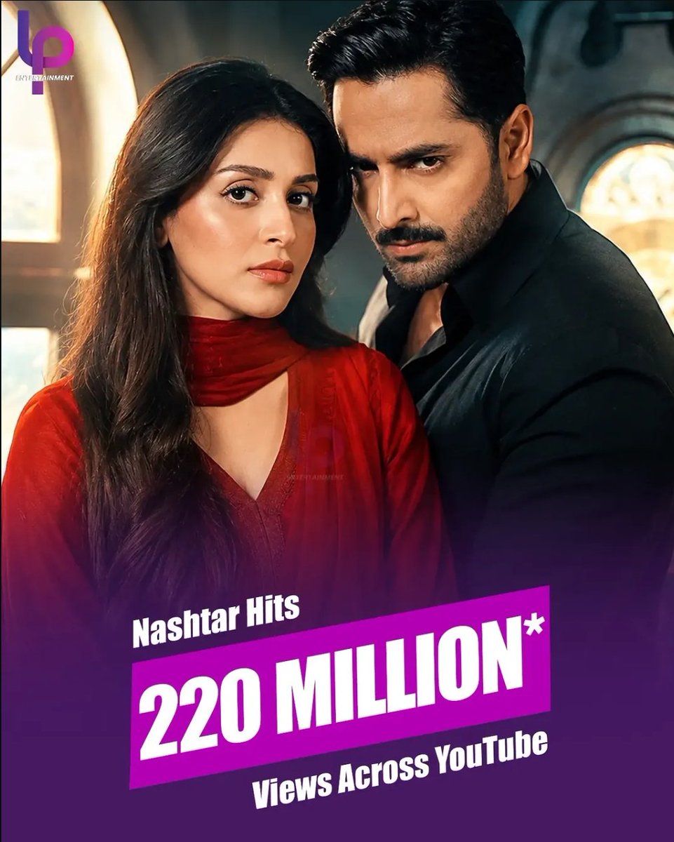 RajuRocket01's tweet photo. Blockbuster #Nashtar Hits 220 Million In Just 8 Episodes On YouTube 

#DanishTaimoor https://t.co/9GrzZc0eMa