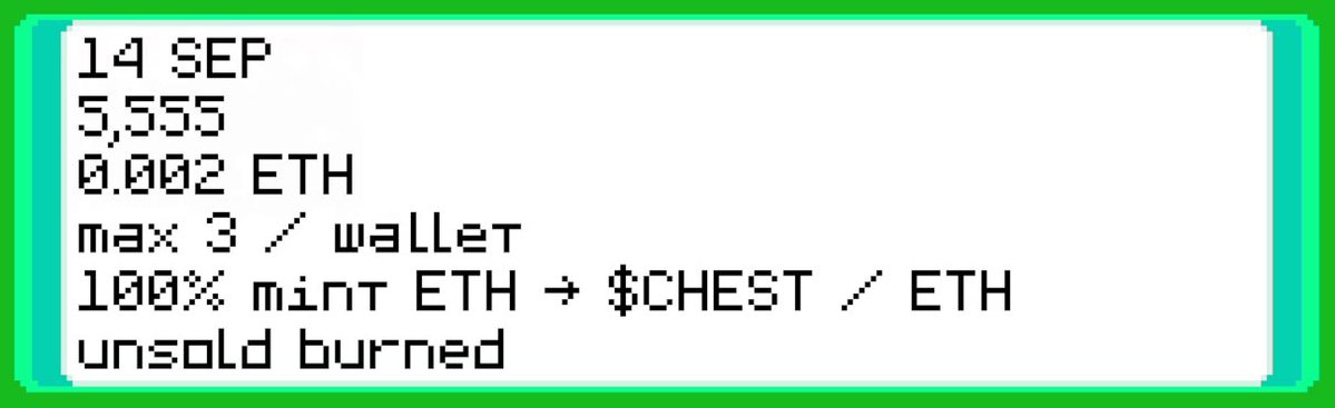 MotionDa0's tweet photo. The  @chestrh is building with intention, and the Genesis is starting to take shape.

5,555 chests
0.002 ETH mint
11.11 ETH locked into the pair

The mechanics are interesting,the numbers are intentional, and the vision goes beyond simply minting another collection. https://t.co/ydgUH9VZEc