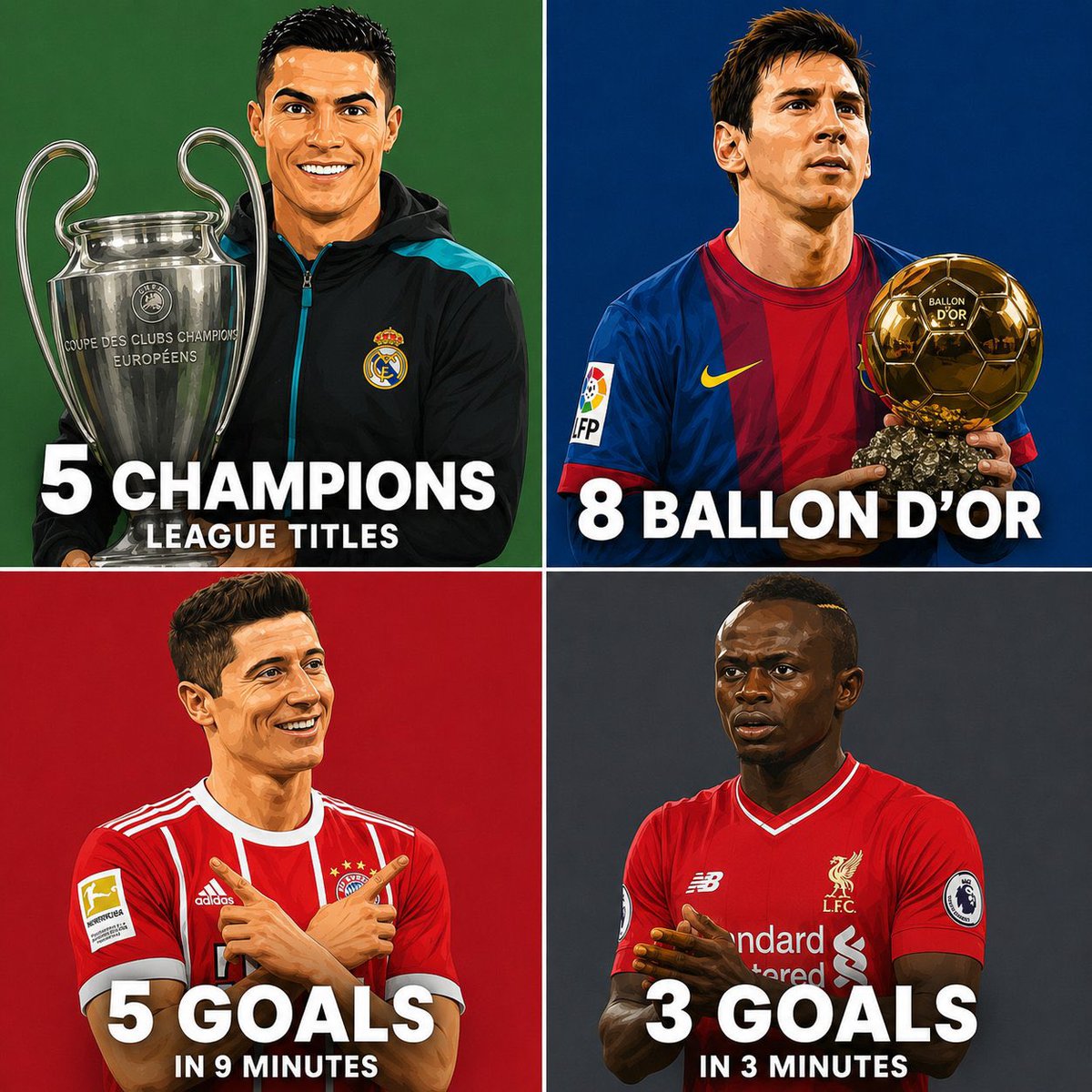 Grandsoncr7's tweet photo. Which of these is the hardest record to break? https://t.co/FLUhEh2Z6K