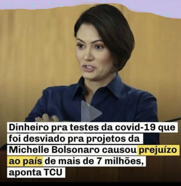 orlandoguerreir's tweet photo. Em março de 2020, no início da pandemia, o frigorífico Marfrig anunciou a doação de R$ 7,5 milhões ao Ministério da Saúde para a compra de 100 mil testes rápidos de Covid-19.
A verba, porém, não foi usada para esse fim. Em julho, com o dinheiro já transferido, o governo consultou a empresa sobre o uso dos recursos em “outras ações de combate à pandemia”. Com a concordância da Marfrig, os R$ 7,5 milhões foram repassados ao projeto “Arrecadação Solidária”, do programa Pátria Voluntária, liderado pela então primeira-dama Michelle Bolsonaro.
O caso gerou repercussão e investigações. Técnicos do TCU identificaram indícios de “potencial prejuízo ao erário” pelo “desvio de finalidade” dos recursos, que deveriam ter sido aplicados na aquisição dos testes.
Segundo reportagens, a maior parte da verba foi repassada sem edital de concorrência a instituições missionárias evangélicas aliadas à então ministra Damares Alves, para compra e distribuição de cestas básicas.
O TCU iniciou investigação para apurar o caso e parece que deu em nada. A mulher está na disputa por um foro privilegiado. E  têm quem vota nela.