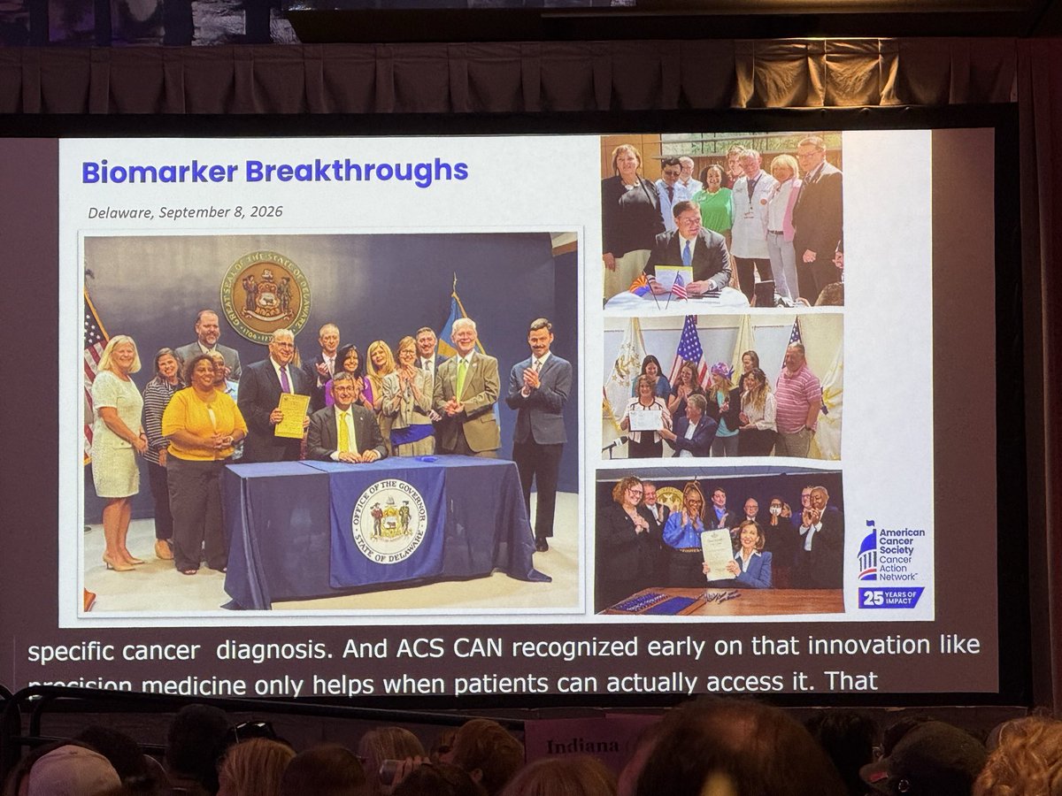 ACSCANDE's tweet photo. Congratulations Delaware team for passing biomarker legislation! #CancerLobbyDay https://t.co/Ofvk5ItBhE