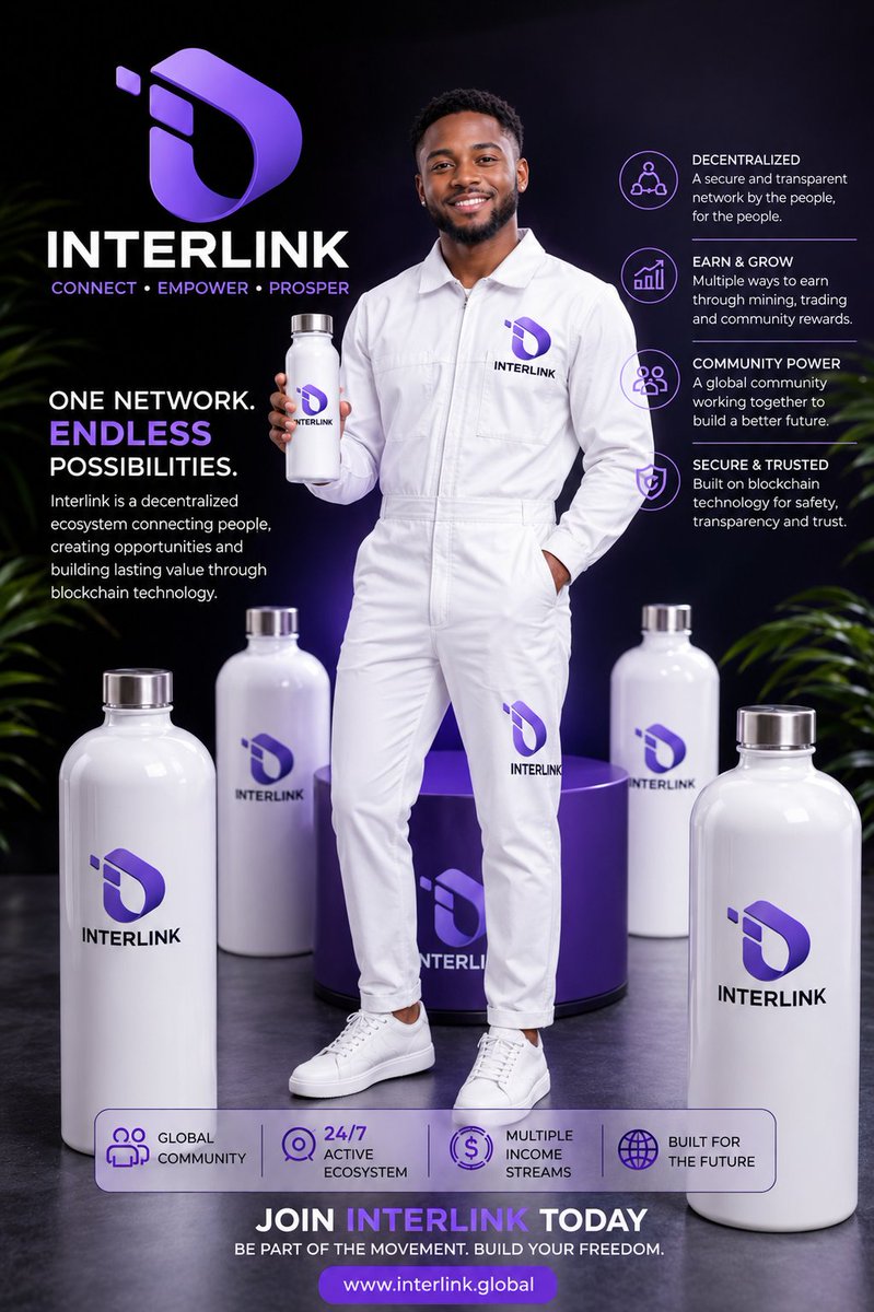 Claraoly4ever's tweet photo. Interlink encourages learning before making decisions. Users should understand how the project works, its technology, and its risks rather than relying only on promotional claims.
#Interlink #ITLG #ITL https://t.co/Ul6wSwam5C