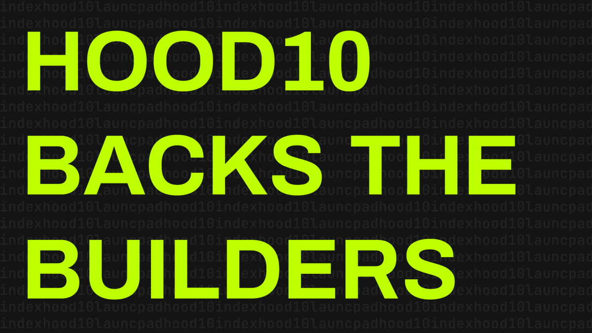hood10xyz's tweet photo. Introducing HOOD10 Builder Incentives

We're introducing a structured incentive program designed to reward projects that generate meaningful activity, demonstrate longevity and contribute to the growth of the HOOD10 Launchpad. https://t.co/6vb1x0NgXx