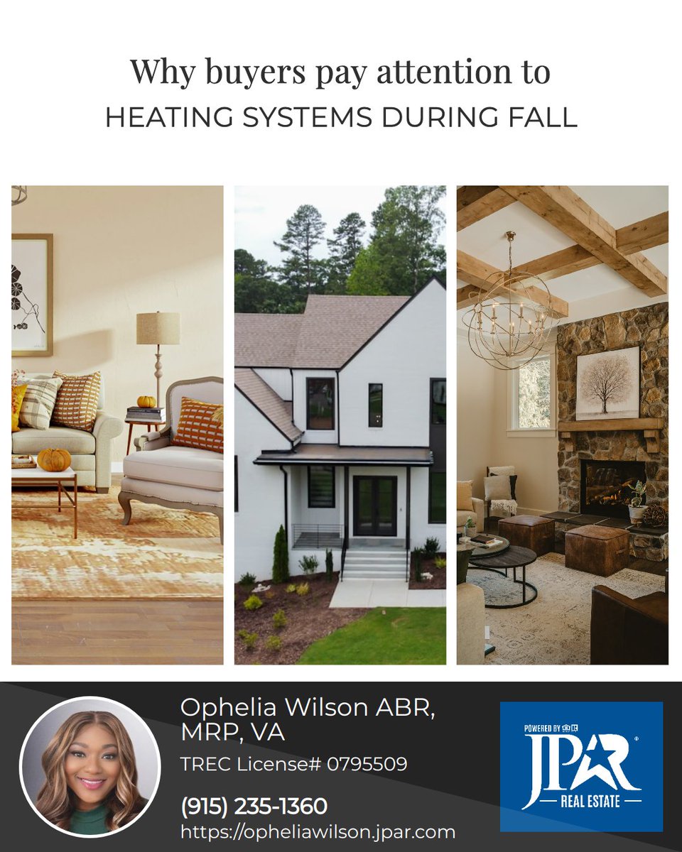 Phelia101's tweet photo. As the weather cools, buyers pay closer attention to a home's heating system. 🍂🏡

They'll often consider:
🔥 Age of the system
🛠️ Maintenance history
💨 Energy efficiency
🌡️ Overall performance

Selling this fall? A professional HVAC service can boost buyer confidence. https://t.co/HfLroVfK1T