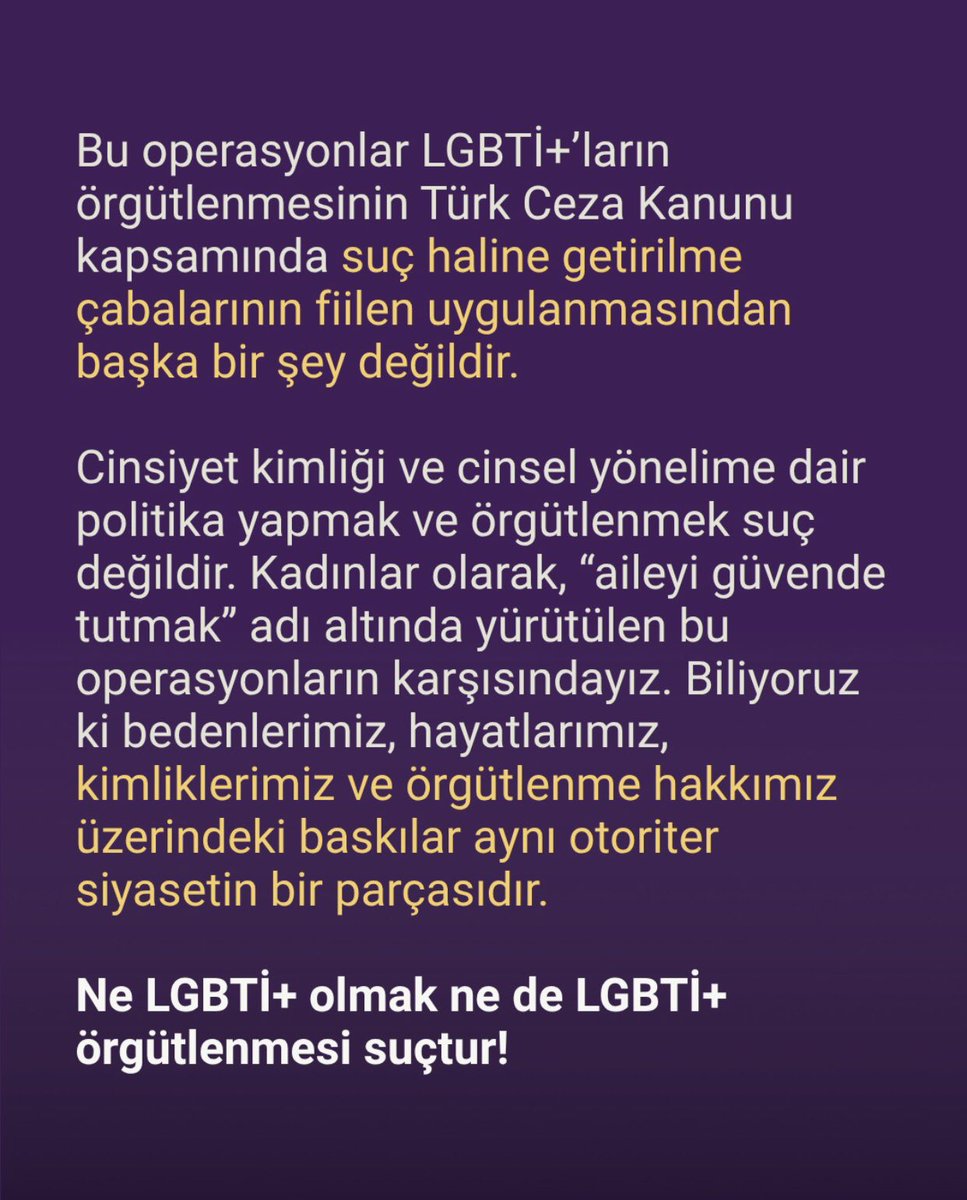 b_solfeminist's tweet photo. NE AİLE GÜVENDE NE DE HERHANGİ BİRİMİZ!

HiÇBİRİMİZ GÜVENDE DEĞİLİZ!

Saray rejiminin gerici saldırılarına karşı bir aradayız! https://t.co/QQvhnwRuIk
