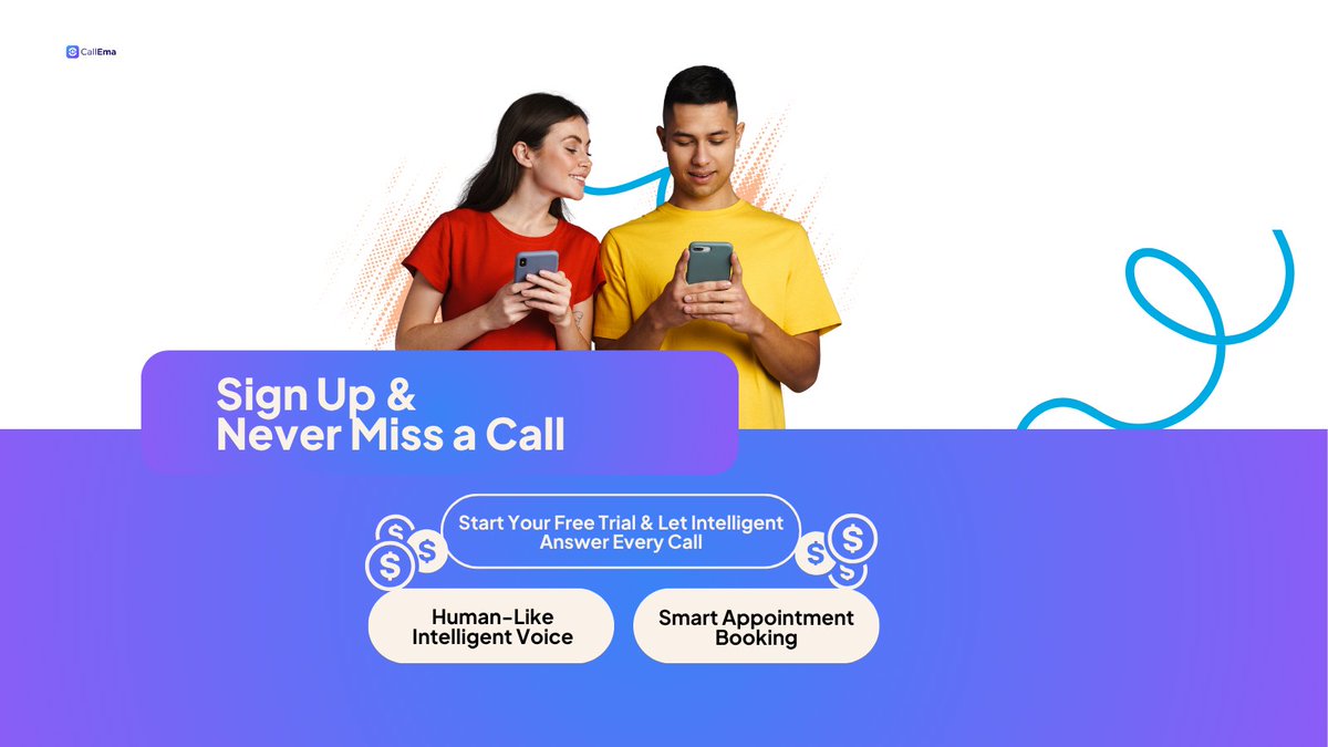 CallEmaAI's tweet photo. Give them a reason to stay on the line with CallEma intelligent call answering, smart appointment booking, and support that keeps your business moving.

#CallEma #AIReceptionist #AIForBusiness #BusinessAutomation #CustomerExperience  #CustomerService #BusinessGrowth #AIAutomation https://t.co/X6EeAoipLY