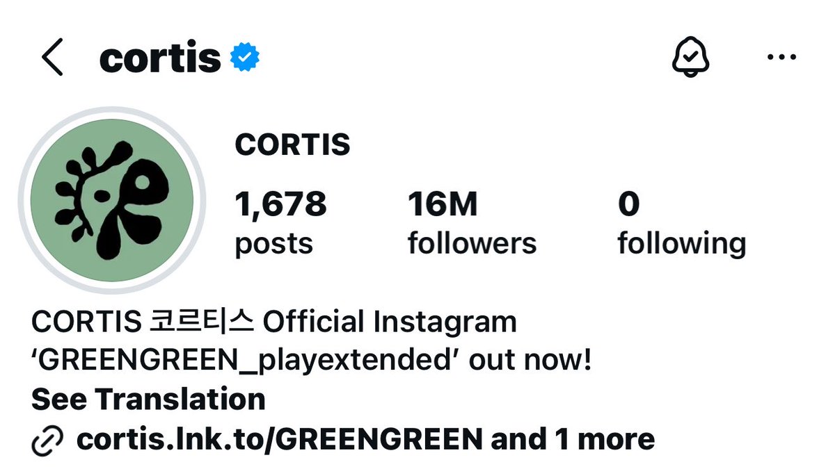 cortischarts's tweet photo. CORTIS has reached 16 MILLION followers on Instagram 🎉

They remain the most followed 5th generation group on the platform! 

#CORTIS #코르티스 https://t.co/AhWpOSqpb4
