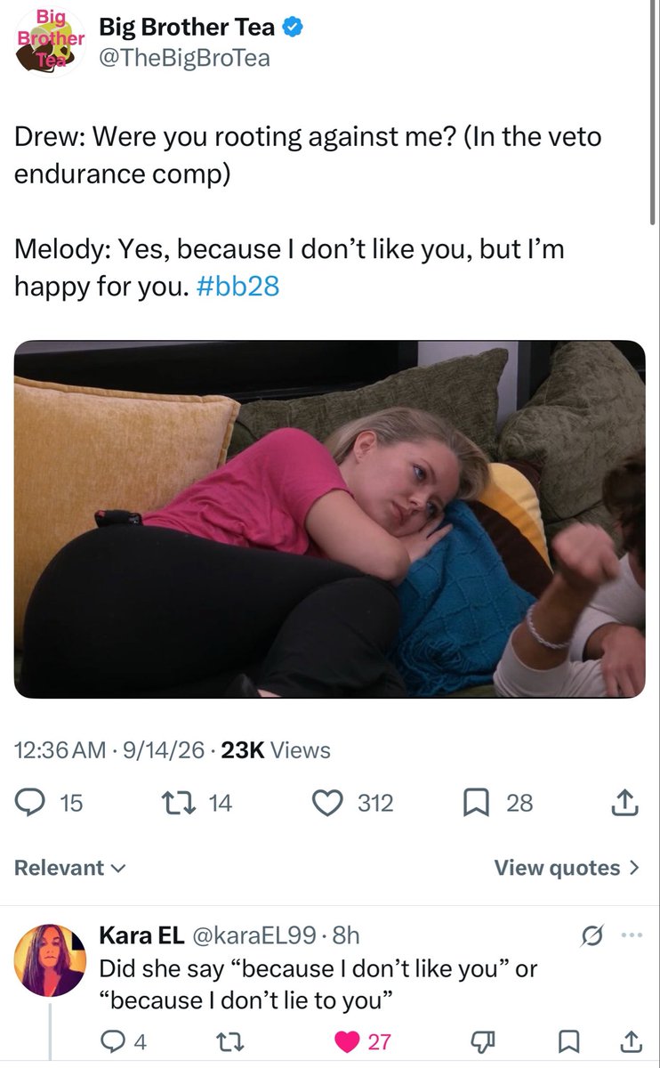yelyahcareful's tweet photo. further proof big brother tea is fox news of bb twt i watched this shit with my own eyes #bb28 https://t.co/xRVAAOURvV