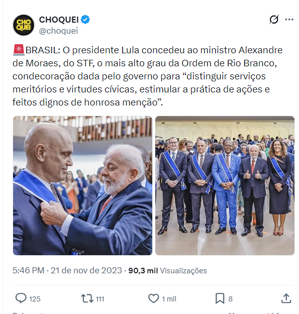 pamcosta21's tweet photo. MORAES É LULA 
LULA É MORAES https://t.co/LR56uiGUVr