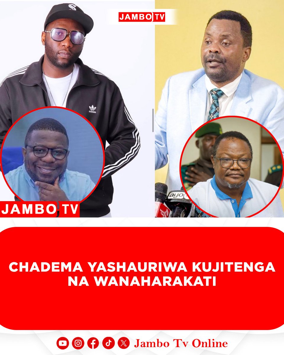 Jambotv_'s tweet photo. Wadau wa siasa nchini wamekitahadharisha Chama cha Demokrasia na Maendeleo (CHADEMA) @ChademaTZ2  kujitenga na mienendo ya wanaharakati wanayoitaja kuwa inadhibitiwa na hisia za mtandaoni, ili kulinda uwezekano wake wa kuaminiwa na wapiga kura na kushika dola.

Akimulika tofauti kati ya uanaharakati na siasa za chama cha dola, msanii Ibrahim Musa maarufu kama Roma Mkatoliki ameeleza kuwa wanaharakati mara nyingi hufuata mtazamo wa "jino kwa jino" ambapo adui anapofikwa na maafa huchukulia hatua hiyo kwa hisia na hata kushangilia maafa hayo.

Kupitia andiko lake kupitia mitandao ya kijamii, Roma ameonya kuwa CHADEMA kama chama chenye ajenda ya kupinga, kukosoa, na hatimaye kushika dola hakiwezi kufuata mkondo huo wa hisia.

Roma ametahadharisha kuwa chama cha upinzani kinapaswa kujiepusha na viashiria vya ukatili kabla hata hakijashika dola, kwani mpiga kura anaweza kuingiwa na hofu na kuamua kubaki na mtawala aliyepo sasa.

“Kama unamkosoa kiongozi wa Chadema kwenye maoni kisha aka-kublock means huyo siku akiwa tu DC ukakosoa atakuweka ‘ndichi’ (ndani) masaa 72!! Ni lazima anayempinga mtawala asiwe na characters za mtawala!!”

Tahadhari hiyo inakuja katikati ya mjadala mzito ulioibuka nchini kufuatia kifo cha mume wa Rais wa Tanzania Dkt. Samia Suluhu Hassan, Marehemu Hafidh Ameir Hassan, aliyefariki dunia Septemba 7, 2026, katika Hospitali ya Emilio Mzena na kuzikwa siku hiyo hiyo huko Kizimkazi, Zanzibar.

Wakati vyama vingine vya siasa vikienda msibani na kumfariji Rais Samia, viongozi wa CHADEMA hawakuonekana msibani wala chama kutoa taarifa rasmi ya rambirambi. Hata hivyo, Septemba 7, 2026, Mwenyekiti wa CHADEMA, Tundu Lissu, anayekabiliwa na kesi ya uhaini na kukaa mahabusu kwa takribani mwaka mmoja na miezi sita, alisikika akiwaambia viongozi wake Mahakama Kuu Dar es Salaam: "Nasikia kuna msiba, wape pole... jamani pelekeni pole zangu kwa wafiwa".

Septemba 11, 2026, kabla ya kesi yake kuanza, Lissu alisikika akirejea salamu hizo na kuhoji kama zimefika alipomuuliza Makamu Mwenyekiti wa chama hicho Zanzibar, Said Mzee: "Makamu umepeleka rambirambi zangu bwana?", na alipojibiwa kuwa zimefika, Lissu aliongeza: "Nimefurahi kama zimefika".

Septemba 13, 2026, Mjumbe wa Kamati Kuu ya CHADEMA, Godbless Lema @godbless_lema , alichapisha ujumbe kwenye mitandao ya kijamii kuwasilisha salamu alizozitaja kuwa ni za Lissu na zake mwenyewe, jambo ambalo liliwawasha baadhi ya wanaharakati na wafuasi wa mtandaoni waliomshambulia Lema kwa matusi na kumwita msaliti. Wapo waliohoji ni kwanini ampe pole Rais wakati kuna watu walikufa au kuumizwa bila kupewa pole huku wengine wakidai kuwa hakuna mahali Lissu alipoashiria salamu na pole zake zilimlenga Dkt. Samia. Hata hivyo, baadhi ya wananchi walimuunga mkono Lema na Lissu kwa kile walichokiita kuonesha ukomavu wa hali ya juu.

Akijibu mashambulizi hayo Septemba 14, 2026, Lema amesisitiza kuwa hatua ya Lissu kutoa rambirambi si unyonge bali ni hekima na ukomavu akiandika, "Nimeona matusi na sintofahamu nyingi mtandaoni baada ya kuchapisha ujumbe wa kutoa pole kwa Mama Samia, hasa niliponukuu salamu za pole za Mwenyekiti Lissu kutoka gerezani. Kwa sisi jamii tunaodai kupigania uhuru wa maoni na demokrasia, hili linapaswa kutufikirisha. Kutofautiana kwa hoja hakuhitaji matusi, dhihaka wala chuki"

Naye mwanahabari Stanslaus Lambart ameeleza kuwa siasa lazima ziende na utu na kwamba Lissu na Lema walitumia nafasi hiyo kutuma ujumbe wa ubinadamu kwa washindani wao huku naye akitoa tahadhari kwa viongozi wa CHADEMA dhidi ya kutekwa na uanaharakati wa mtandaoni.

"Moja kitu kitakachoiumiza CHADEMA ni kuruhusu wanaharakati kuendesha siasa kwa shinikizo la mtandaoni (mob psychology) badala ya stadi za kisiasa zenye mikakati, diplomasia, na wakati mwingine lugha za staha hata kwa adui. Lakini mwanaharakati yeye anataka kila kitu kiwe cha ‘kupigana au kufa’ bila kuiachia akili nafasi”, ameandika Lambart na kuongeza,

"Ukiniambia niishauri CHADEMA, nitawaambia wajikite kwenye misingi ya siasa na wasikubali kuendeshwa kwa hofu ya nini kitasemwa X (Twitter) au Instagram na wanaharakati, otherwise itapoteza muelekeo".