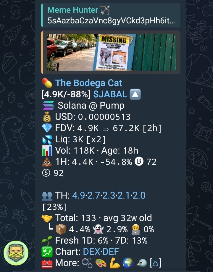 dehunter0's tweet photo. CA>>
5sAazbaCzaVnc8gyVCkd3pHh6its9919UTB54kLmpump
had a little doubt on solana:9LsmvhiNThFurje813v7STBDoQS4wtUySQL3oJXJpump lol, decent 4.9x from my alpha
#jabal
#Crypto #Robinhood #solana #Memecoin https://t.co/bI1zUNvp0t