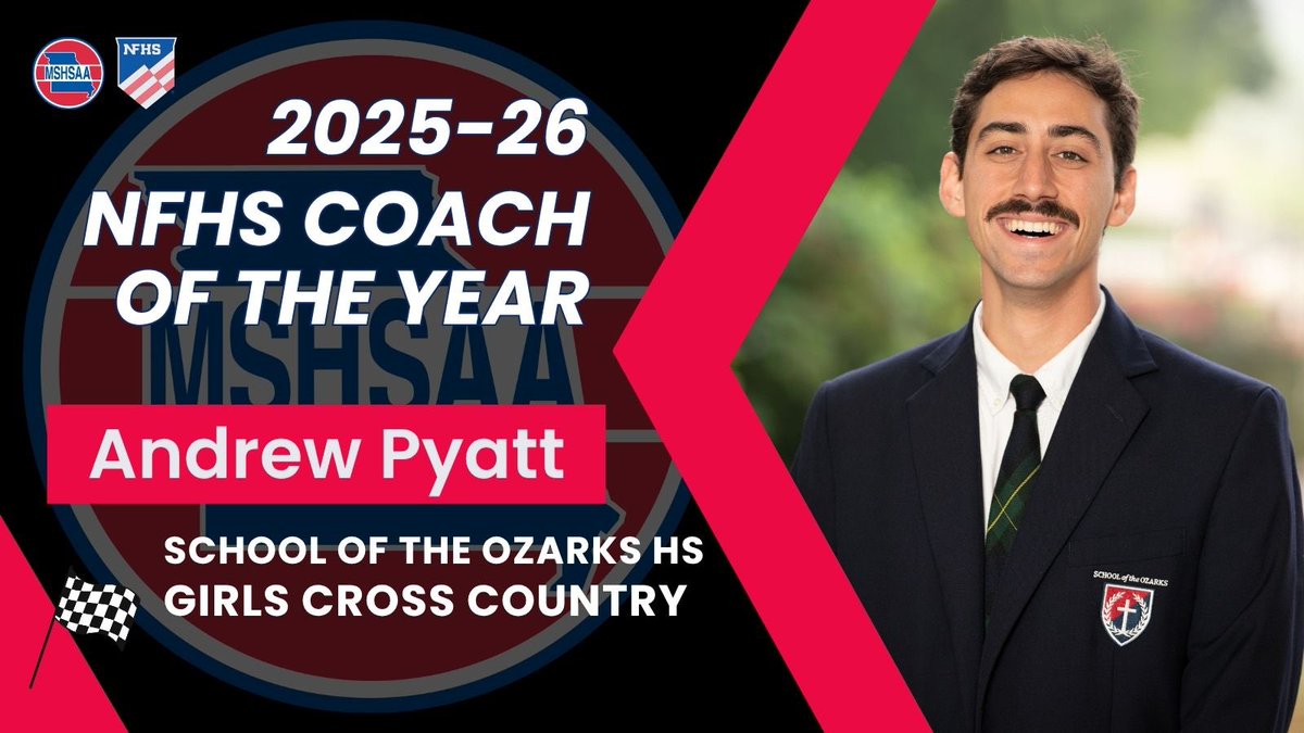 MSHSAAOrg's tweet photo. This morning, MSHSAA presented Andrew Pyatt with the 2025-26 NFHS MSHSAA Girls Cross Country Coach of the Year award for his accomplishments as former coach at School of the Ozarks! 👏 #MOmentum #MSHSAAccomplished https://t.co/st3syfUz6z