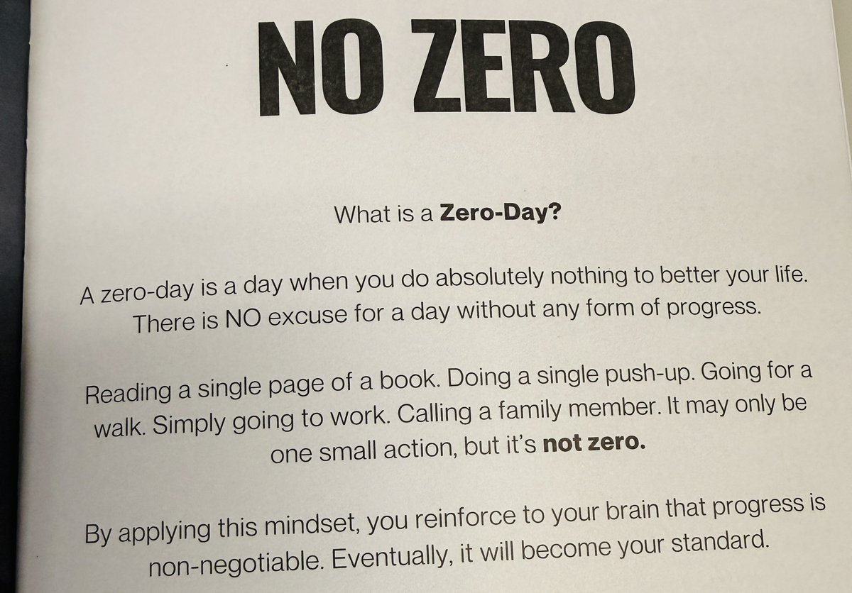JeremyHRoden's tweet photo. I like how simple this idea is. A zero day is a day when you don’t do anything to move yourself forward.

That doesn’t mean every day has to be incredibly productive or filled with big wins. It just means doing something that moves you in the right direction. #growthmindset #nozerodays #moveforward #agilemindset