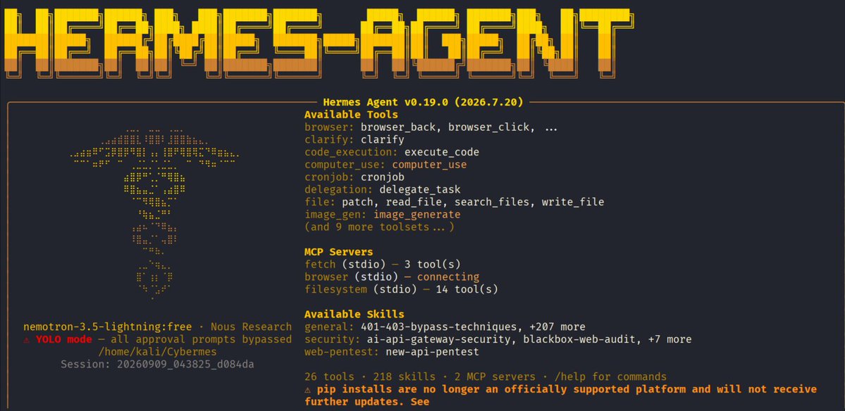 co11ateral's tweet photo. Cybermes - Web Pentest and Bug Bounty 

In a recent article we covered the use of Cybermes. It's an interesting framework that can be used for pentests and web app hacking. It can generate good reports, which I think is an advantage. 

Cybermes comes with built in skills, which are good enough to work with

https://t.co/YCe0rAwubi