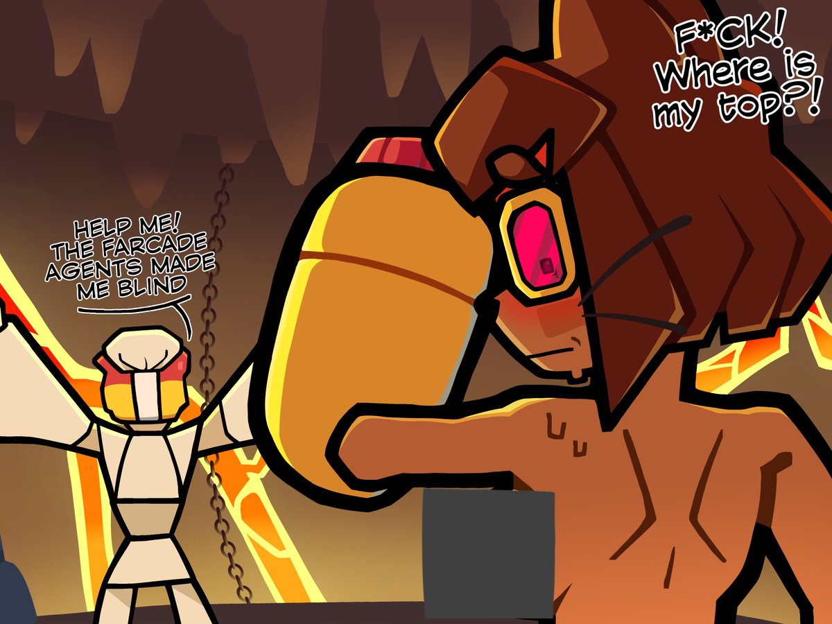 megapmb's tweet photo. Kit, I think I know where your top is… (Full artwork on my Newgrounds btw) #gameoverse #kitbodega [216/300] https://t.co/nueXMYTSBr