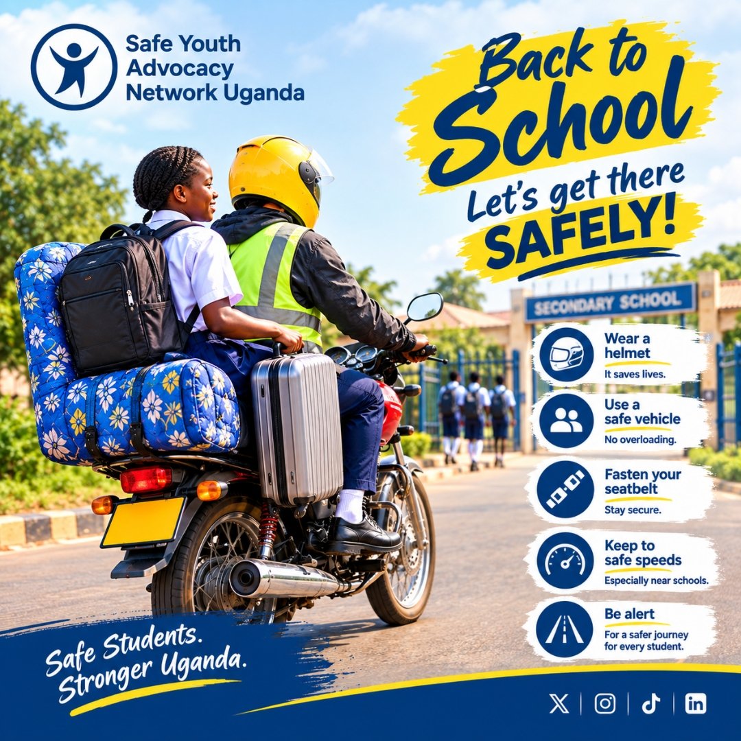 SafeYouthA's tweet photo. Students have resumed school – let's keep our roads safe!
As a Safe Youth Advocacy Network, we urge every youth and family to prioritize safety: wear helmets on bikes, obey speed limits, cross safely at designated spots, and report dangerous roads. https://t.co/tHC3EY7f9G