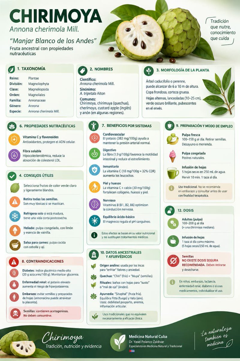 ElleRG_1959's tweet photo. Buenos dรญas mi #Mayabeque
โ๐ปHoy compartimos los beneficios de las frutas como la Chirimoya #CubaPorLaVida
๐ฒ๐๐ฉบ"ยกCuba por la vida! ๐๐
#CubaPorLaVida ๐จ๐บ #MNTCuba
๐Sigue @ElleRG_1959 https://t.co/scVP3rSBzb