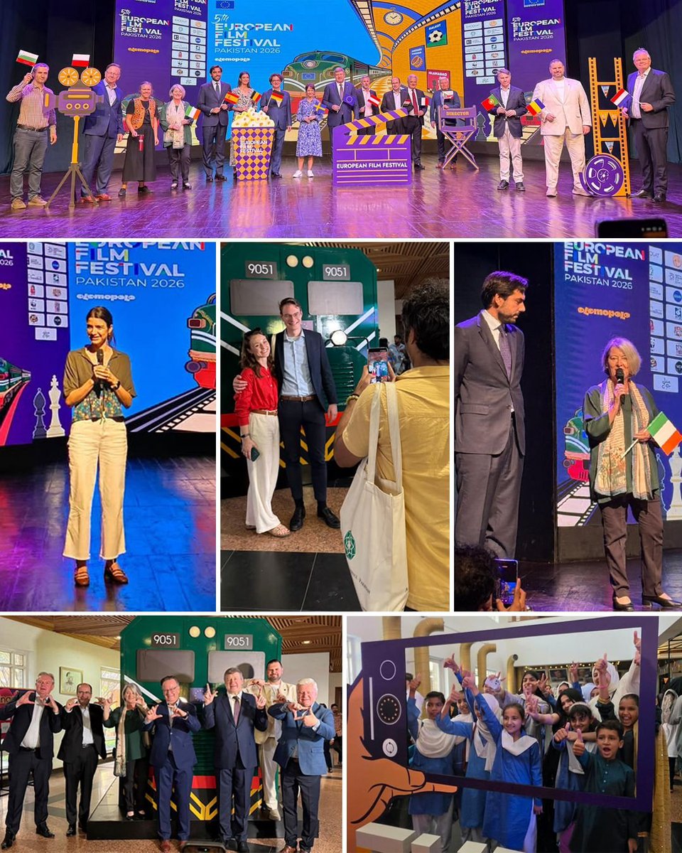 EUPakistan's tweet photo. @dawn_com reviews the 5th European Film Festival in today’s paper: “The EUFF which began as a single screening, had morphed into a two-day, multi-city celebration, a festival ground built for families, students and cinephiles.”

https://t.co/wGzqqc9CiM https://t.co/OLSdjmEUuT
