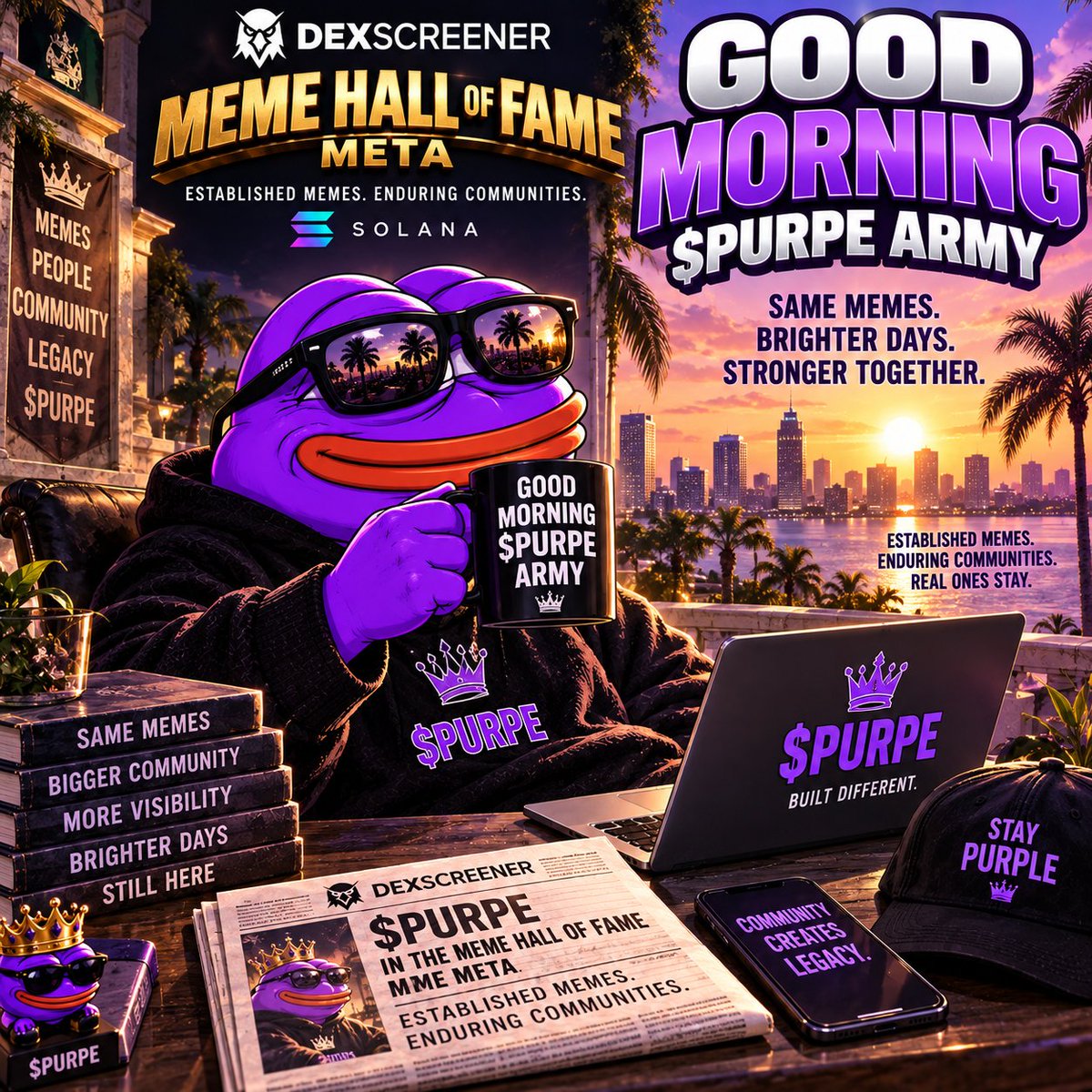 bronsonhdesigns's tweet photo. @purplepepes0l GM $PURPE https://t.co/m1K0tpN33q