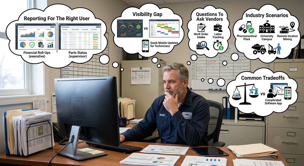 MAPCONtech's tweet photo. Choosing a CMMS is a serious decision. Before you decide, schedule a free demo of MAPCON and download a trial version. https://t.co/UiE6yxnruD https://t.co/GCG6wZEPQq