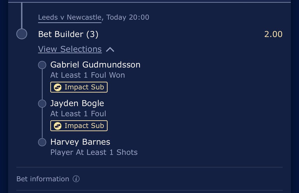 FootieNBAHorses's tweet photo. Wow Monday Night Football Value! The prices on these were 1.7x & 5.5x on bet365 this morning 

The 25% boost juices the value up even more 😛

William Hill however are offering solid prices for these boys who all offer great volume for these props 🔵

Gudmundson fouls won: 🏊 

He won 2+ in his only start this season but prior that he won 1+ in 20/20 & 2+ in the last 4/5 (H) fixtures 

Jayden Bogle fouls: ⚠️ 

1+ in each start this season & will be up against an inform Barnes who has won a tonne so far this season (2.01 p/90)

Harvey Barnes shot: 🎯 

As just mentioned - this fella is in fine form. Scored a beauty vs Bournemouth last week and scored 2 goals whilst having 4 shots the last time these two faced. 2+ in 14/20

If prices have dropped since, I would add Harvey Barnes 1+ foul won or BTTS to make it evens 👊

Channel link: https://t.co/k8XZrqjozO

Stats are from @StatsHubCom 🔍