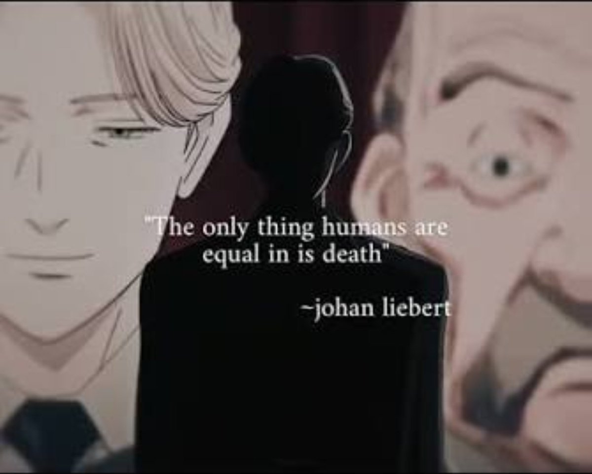NaiyaNiloy640's tweet photo. Let's post something interesting
In ep 1 of classroom of the elite ayanokoji asked:
"Are all human beings truly equal"
In ep 73 of monster
Johan replied:
"The only thing humans are equal in is death"
#classroomoftheelite
#monster
#ayanokojikiyotaka
#johanliebert
โ๐ญ๐ค https://t.co/mxfmMvg0SH
