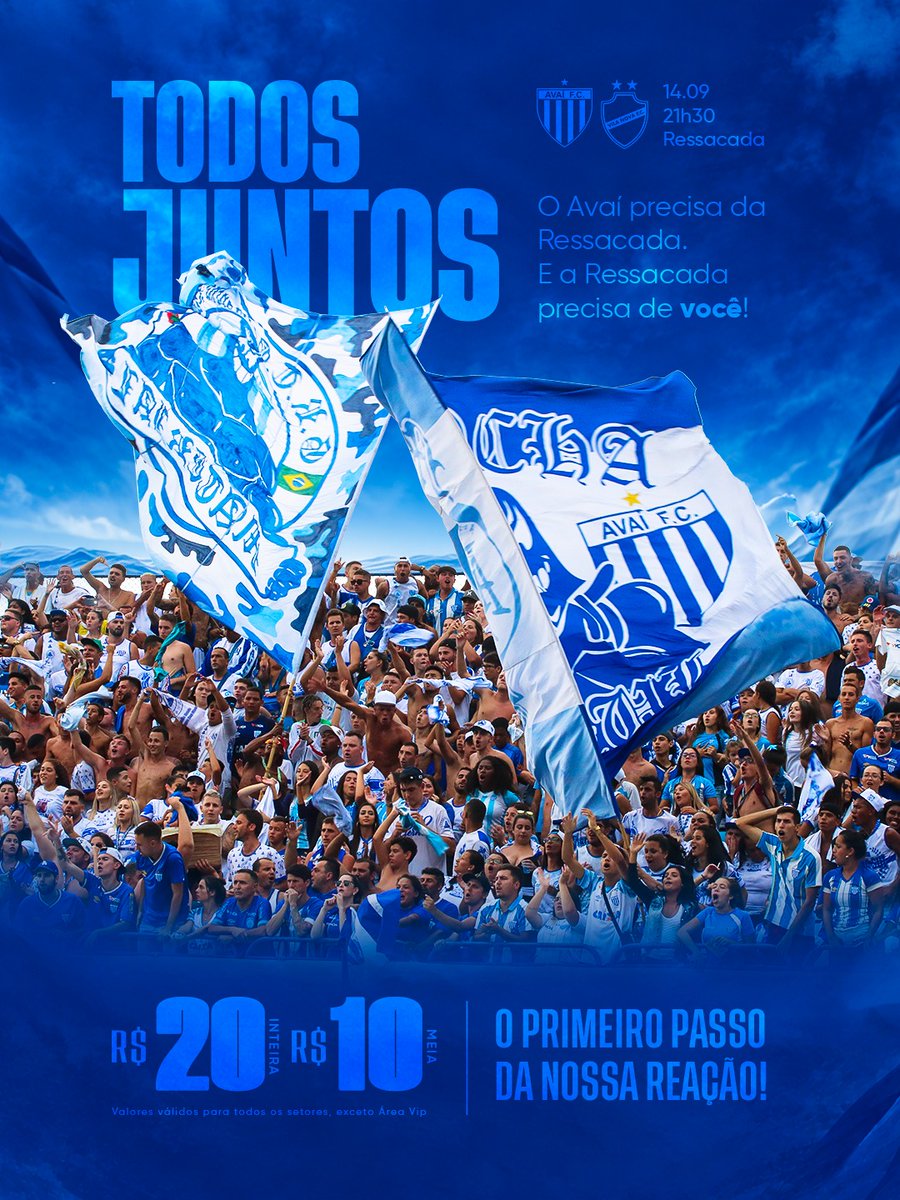 AvaiFC's tweet photo. 🦁🗣️ HOJE É DIA DE RESSACADA!
E COM PROMOÇÃO DE INGRESSOS!  

Garanta já o seu: 
https://t.co/B8BdqVmTT1 

#TodosPeloAvaí https://t.co/8P4FaNWPZq