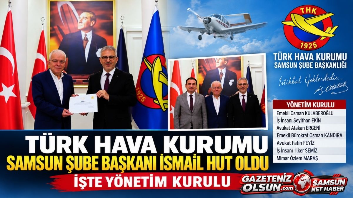 gazetenizolsun's tweet photo. İsmail Hut Başkanlığındaki THK Samsun Yönetimi Belli Oldu
Türk Hava Kurumu (#THK) #Samsun Şube Başkanlığı görevine İsmail Hut getirildi. Hut, yeni yönetim kurulu üyeleriyle birlikte Samsun’da havacılık kültürünü yaygınlaştırmak ve gençleri havacılıkla buluşturmak için çalışacaklarını açıkladı.
https://t.co/1U3zwe2ytv