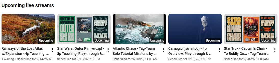 HeavyCardboard's tweet photo. Maybe I'm biased, but I think that this week is going to be a BANGER! Not pictured is a podcast recording as well!

Hope y'all join us for the shows this week!

(updated graphics to come)

@gmtgames @Quinedgames @wizkidsgames https://t.co/OIHqUUXqeM