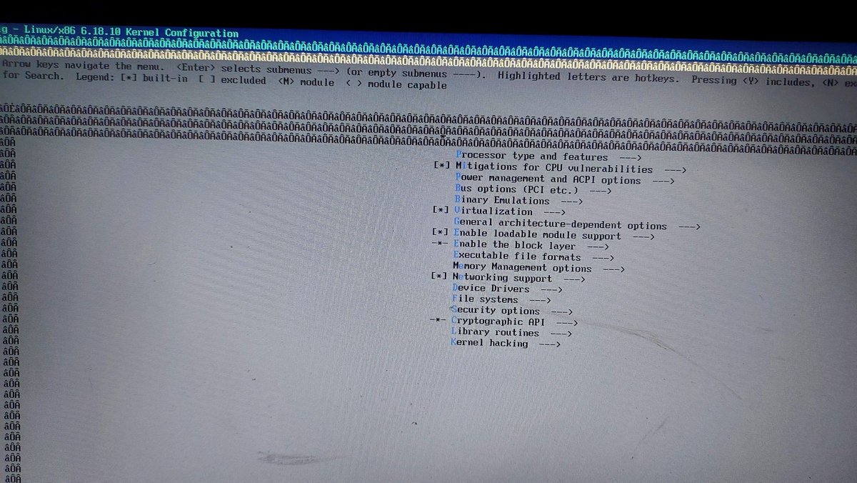 AdityaAmanAir's tweet photo. 😮‍💨 This is the 2nd time, after building my LFS, that I’m staring at this screen

Why? Just to fix UTF-8 ch
Where? In the Kernel Configuration menu 😩

This is literally the very beginning, AND it’s already taking so long for my brain to understand what and WHY it’s even happening https://t.co/hO19Bs47cb
