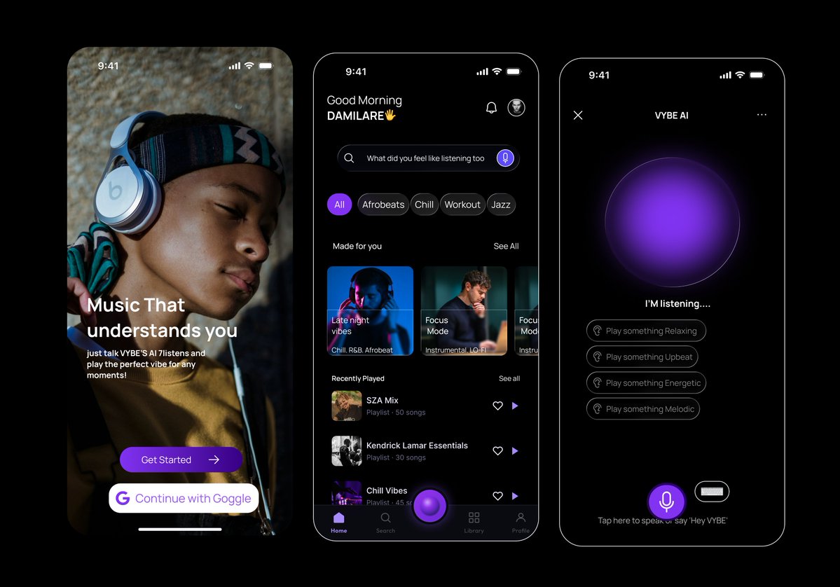 pellar1127's tweet photo. Building a music experience that doesn’t just play your vibe — it understands it.  #UIUX #AI #MusicApp #ProductDesign https://t.co/v0RpDv2JfE
