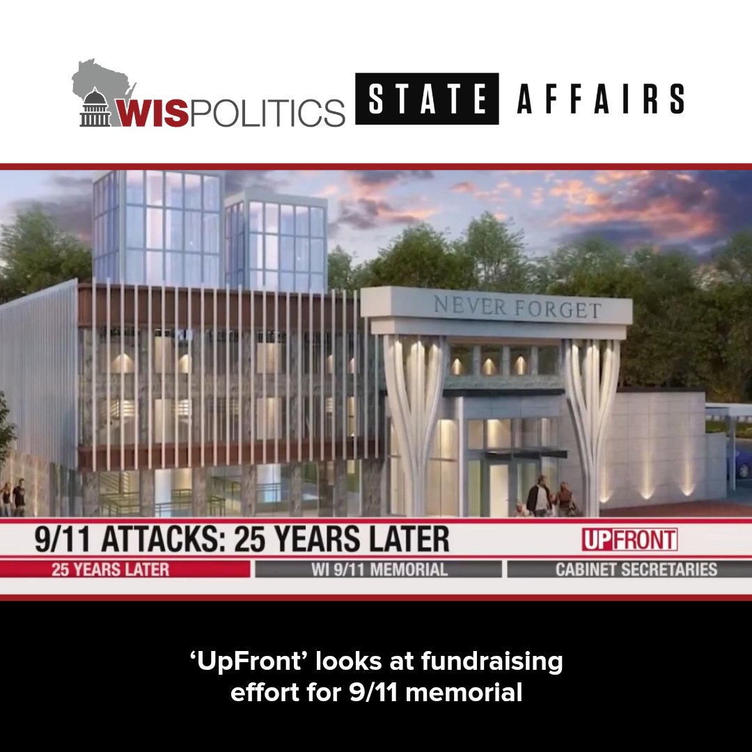 WisPolitics's tweet photo. ▶️ A new $4M fundraising campaign is underway to dramatically expand the Wisconsin 9/11 Memorial in #Kewaskum as the nation paused to remember the Sept. 11 🇺🇲 #terroristattacks after 25 years.
Gordy Haberman’s daughter, Andrea, died in the north tower of the World Trade Center. He told @WISN12News' #UPFRONT, which is produced in partnership with @WisPolitics-@StateAffairsUS, that education is “paramount to what this memorial stands for."
▶️ Former Gov. @TommyThompsonWI, who was @HHSGov secretary on 9/11, was the first cabinet secretary to arrive at #GroundZero.
▶️ Outagamie Co. Executive @NelsonforWI is out with a new book detailing the legacy of the @packers and the uniqueness of the team's structure.
https://t.co/vkF7VD53p8