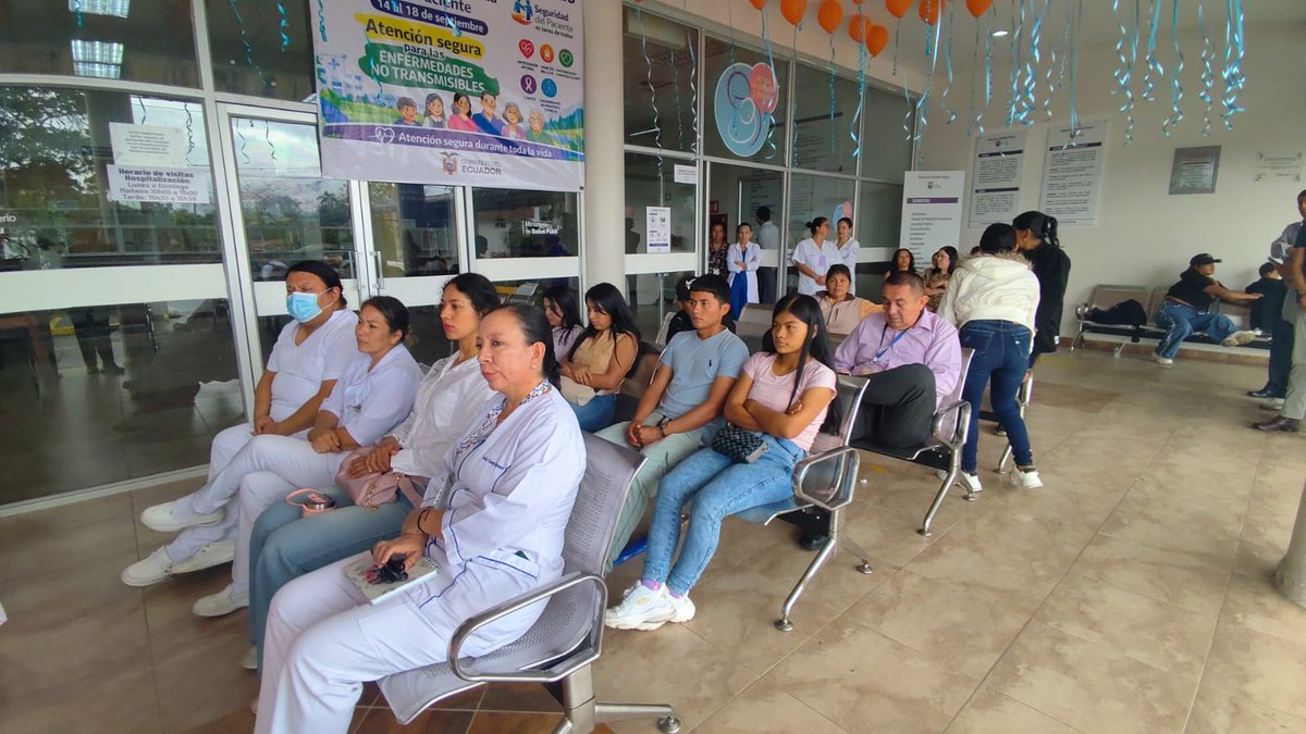 HGeneralMacas's tweet photo. #MoronaSantiago| 🏥En presencia de usuarios y personal de salud, la @dpsmorona y el @HGeneralMacas inauguró la Semana de la Seguridad del Paciente con el lema: Atención segura durante toda la vida para una atención segura a pacientes con enfermedades crónicas no transmisibles ENT https://t.co/xqu9OYSTP4
