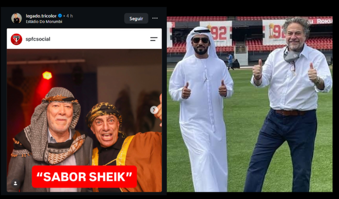 spfcvive's tweet photo. Lembram que sexta-feira estava uma doideira de noticias referentes a atraso de pagamento dos jogadores? Então - Também teve festinha árabe no social. O presidente atual fez escola com o expulso.
A falta de prioridade e a desconexão com a realidade são imensas. https://t.co/KPnD4IYNTn
