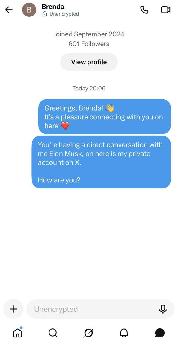 teslfabX's tweet photo. Check the message icon okay 👍 https://t.co/AgSi1oPqJo