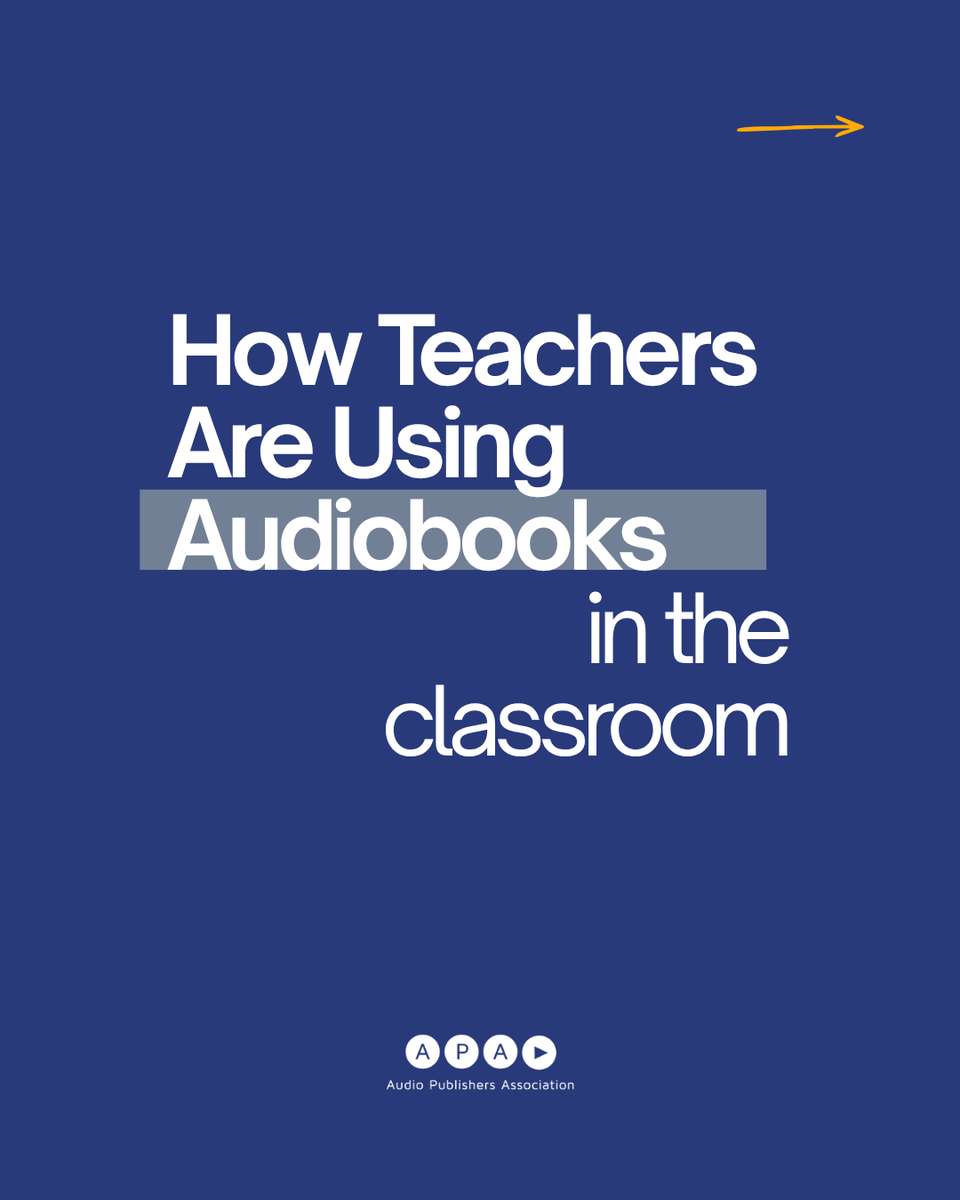 audiobooks's tweet photo. It's back-to-school season, and audiobooks are becoming one of the most versatile classroom tools. Teachers are using them to model fluent reading, open up books above grade level, support students with dyslexia and IEPs, and to get reluctant readers hooked. 🧵 https://t.co/wKUAPKAsEI