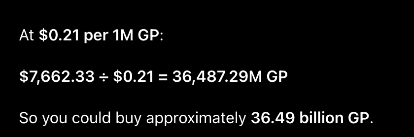 PartyHatRH's tweet photo. @launchonCME Thats ALOT of gp https://t.co/MWoALP8Ab3