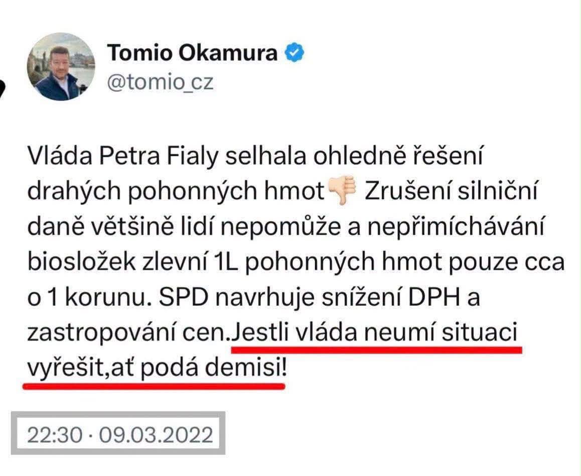 VyvleckovaM's tweet photo. Pane @tomio_cz, je čas! https://t.co/N68wr0AbrU