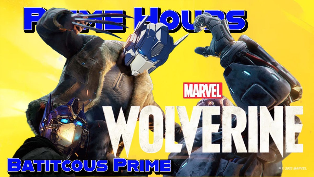 Batitcous_Prime's tweet photo. #PrimeHours This week is Wolverine Week
Monday, Wednesday | 6pm pt
Saturday | 10am pt
https://t.co/u4n3xEUEPp https://t.co/y3KQV3SDtr