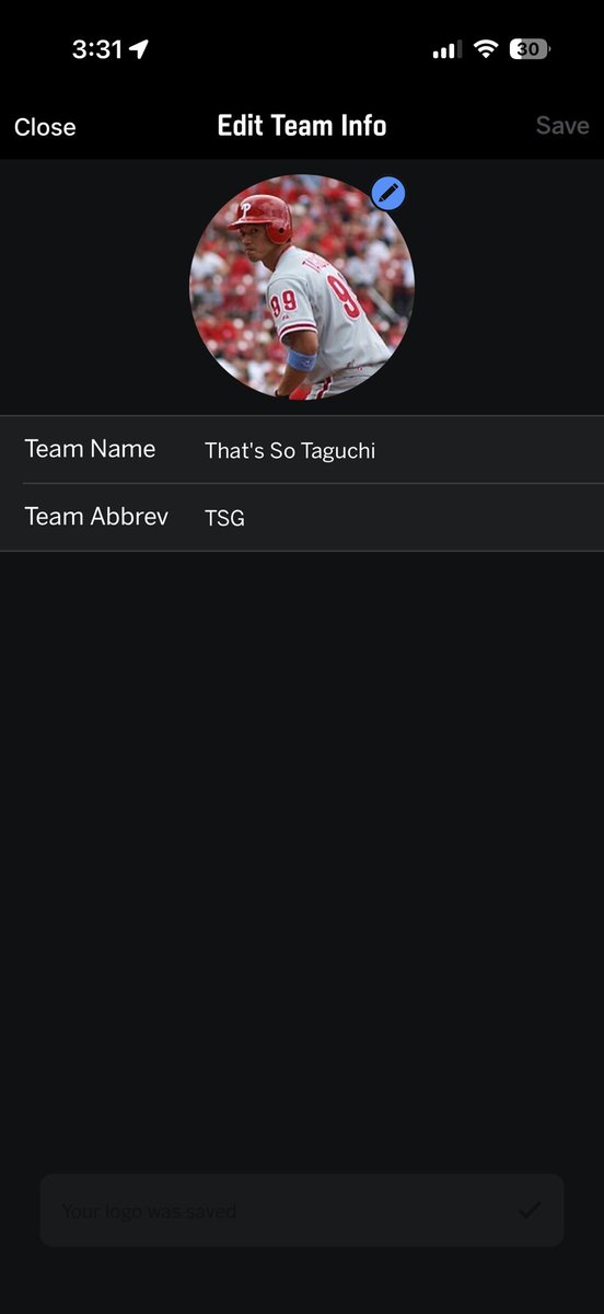 liam_livewell's tweet photo. @JustinFrancis7 You’ll appreciate my fantasy baseball team name… https://t.co/tssTu3Cixx