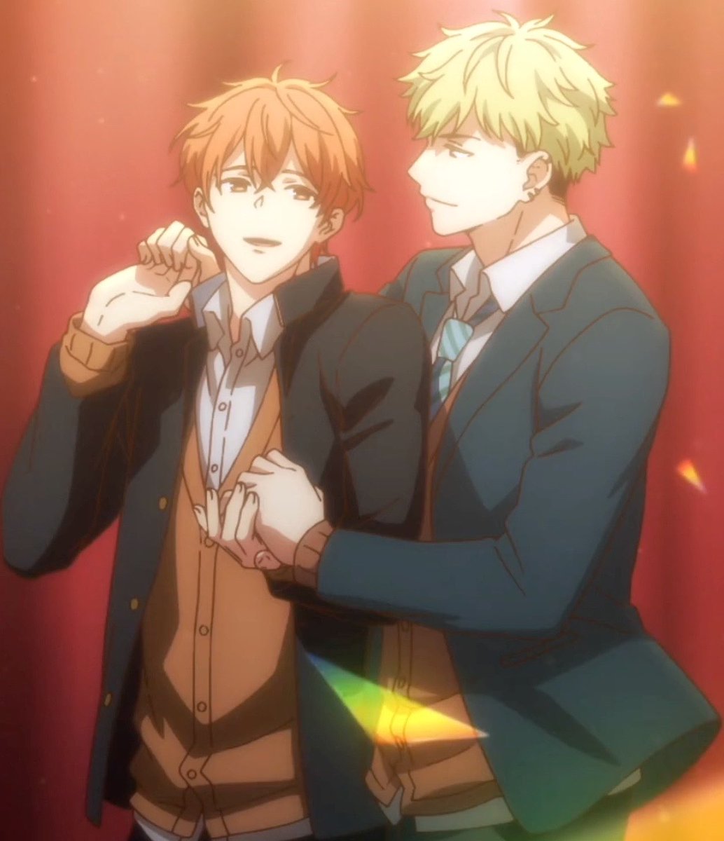 stillatheswings's tweet photo. ahhhh i phrased that poorly! i was trying to say that it's a couple outfit/look, and that mafuyu and yuki began wearing their matching cardigans once they started high school https://t.co/iuXUiK50Lc