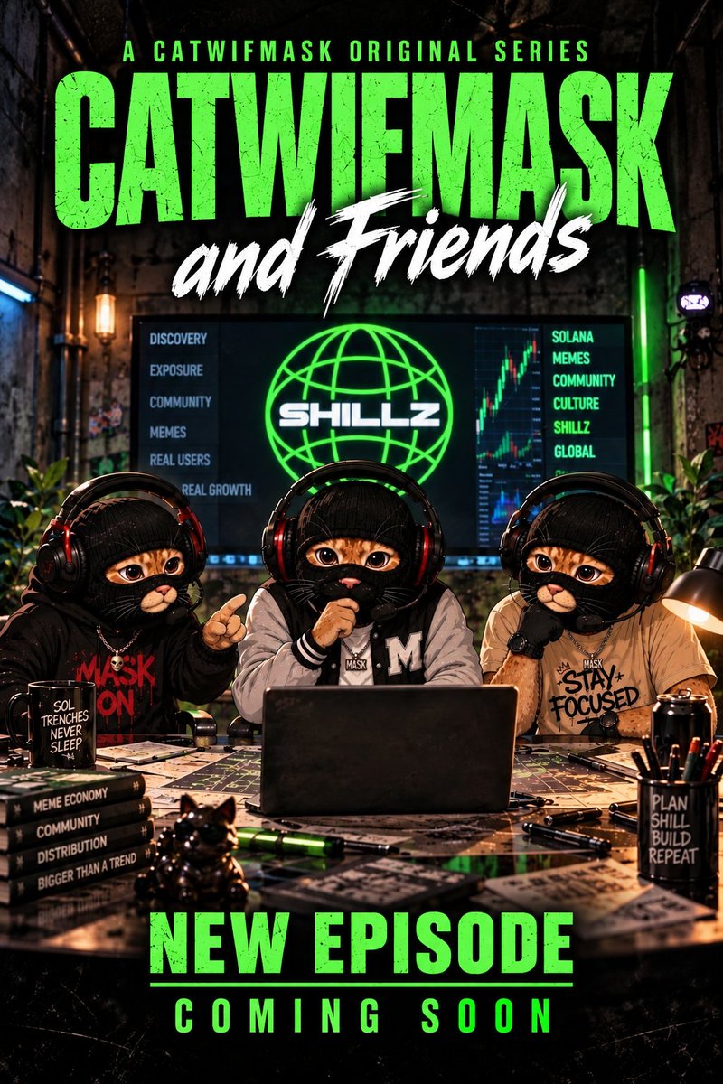 Maskandfriends's tweet photo. NEW EPISODE COMING SOON 🚨
@catwmask and Friends!

Time to crack the $MASK Visibility Code 🖥️🖱️ https://t.co/qWadhPXUxQ