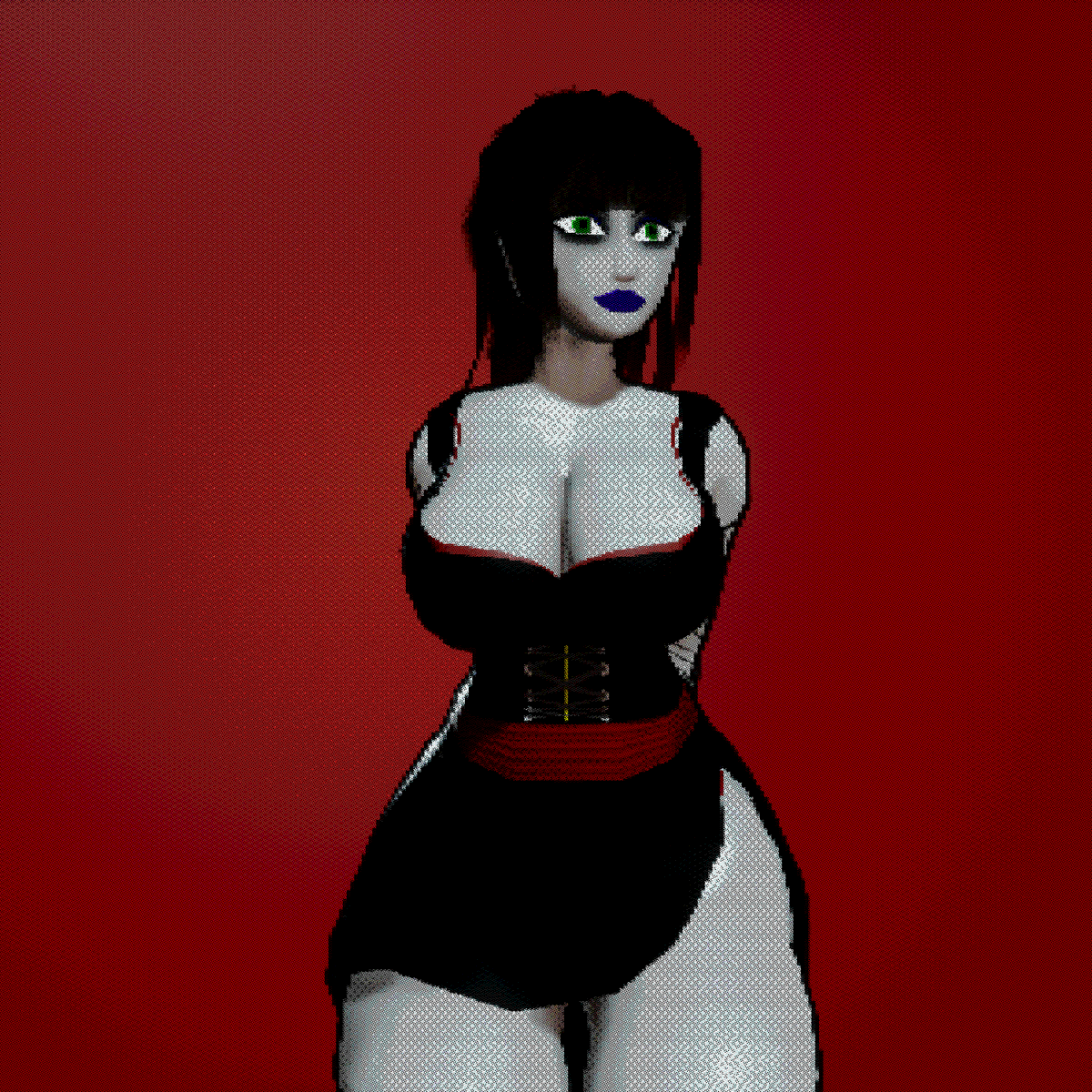 CacheOfBones's tweet photo. Made some changes. Juliet's proportions are a lot closer to TBK1 now. Edward is also less block shaped (but please ignore his monkey arms) https://t.co/BohzLrAEPx